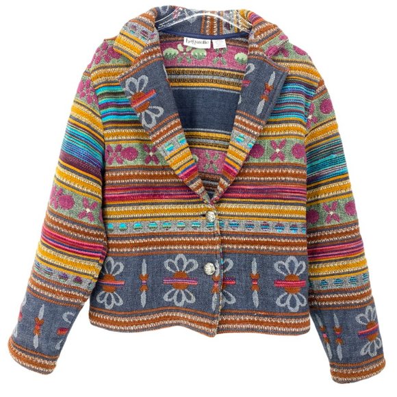 Bagatelle Handwoven Western Inspired Blanket Style Jacket - Picture 10 of 10